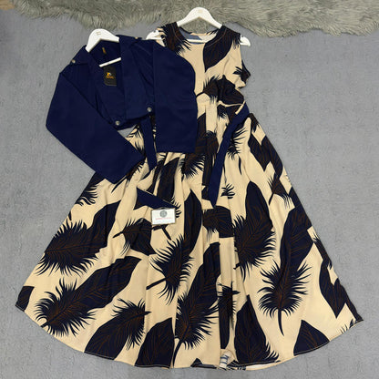 Imported Georgette Cote Maxi Dress