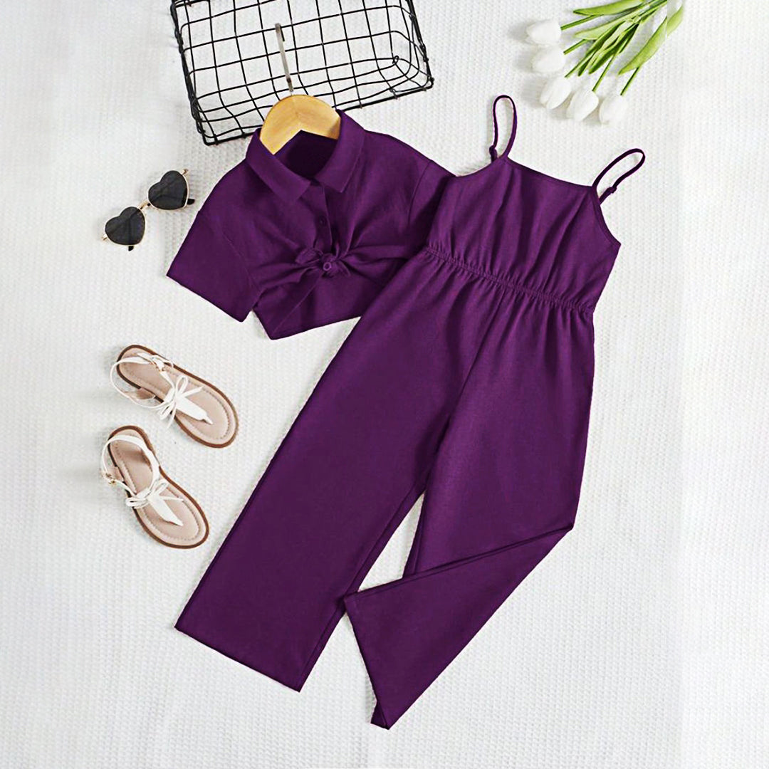 Midnight Charm Jumpsuit Set