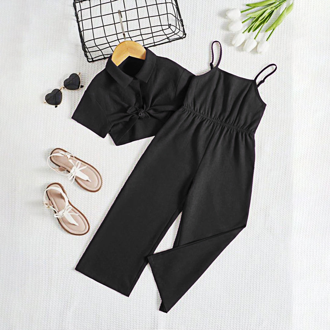 Midnight Charm Jumpsuit Set