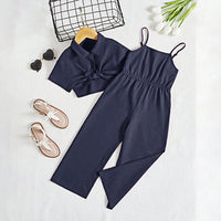 Midnight Charm Jumpsuit Set