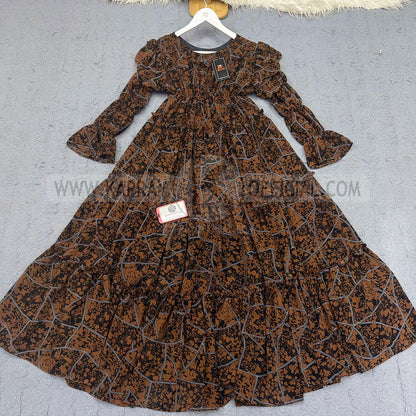Chiffon 360 Frock – Unveil the Latest Prints A1