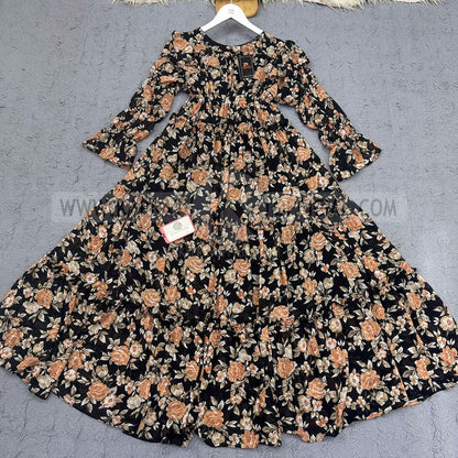 Chiffon 360 Frock – Unveil the Latest Prints A1