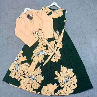 Imported Georgette Cote Maxi Dress