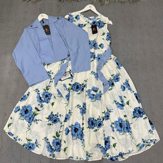 Imported Georgette Cote Maxi Dress