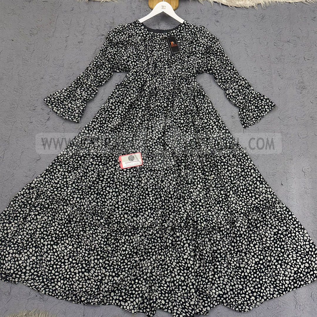 Chiffon 360 Frock – Unveil the Latest Prints A1