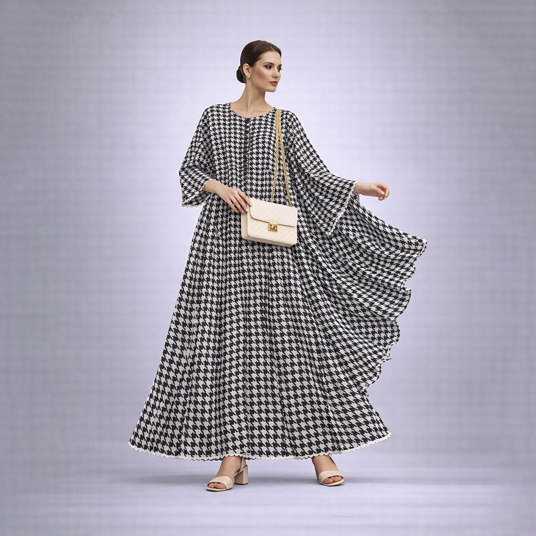 Bonanza  2-Piece Suit Floral Frock with Dupatta