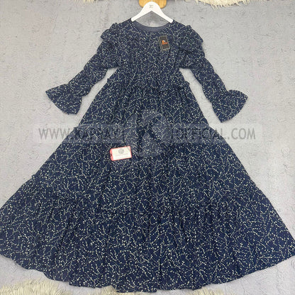 Chiffon 360 Frock – Unveil the Latest Prints A1