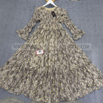 Chiffon 360 Frock – Unveil the Latest Prints A1
