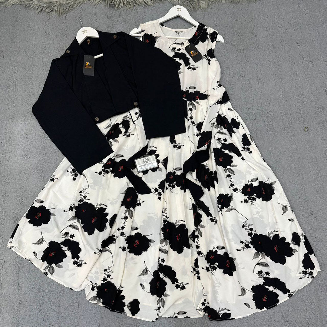 Imported Georgette Cote Maxi Dress K-1