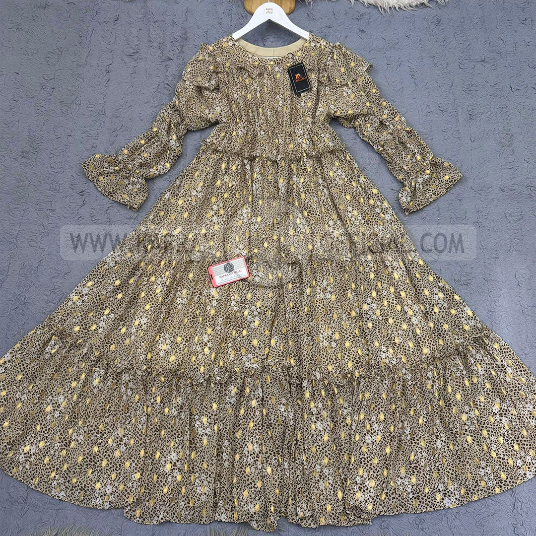 Chiffon 360 Frock – Unveil the Latest Prints A1