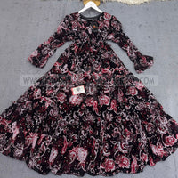Chiffon 360 Frock – Unveil the Latest Prints A1