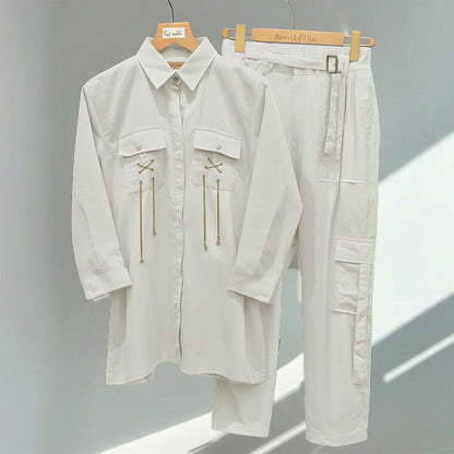 Two-Piece Set with Chain & Pocket