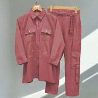 Two-Piece Set with Chain & Pocket