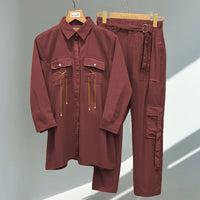 Two-Piece Set with Chain & Pocket