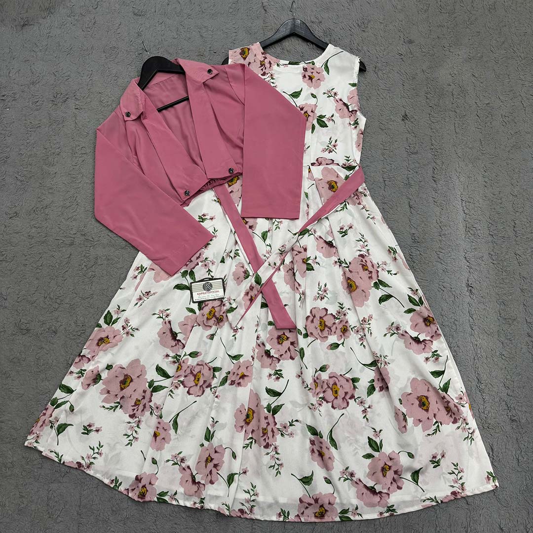 Imported Georgette Cote Maxi Dress