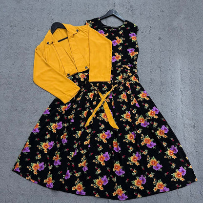 Imported Georgette Cote Maxi Dress
