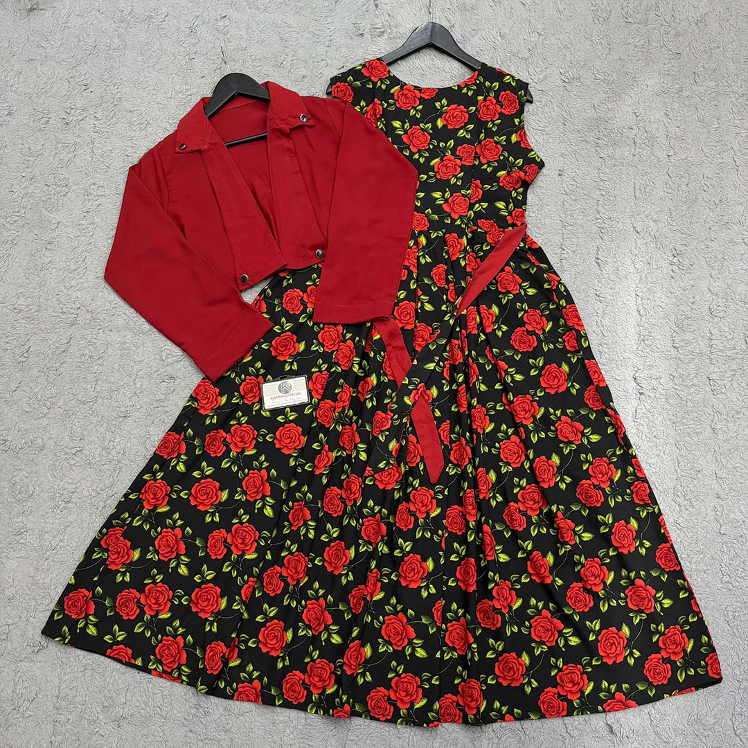 Imported Georgette Cote Maxi Dress K-1