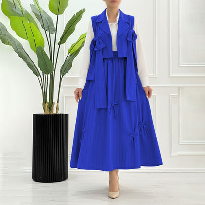 Ribbon Charm Layered 3-Piece Set