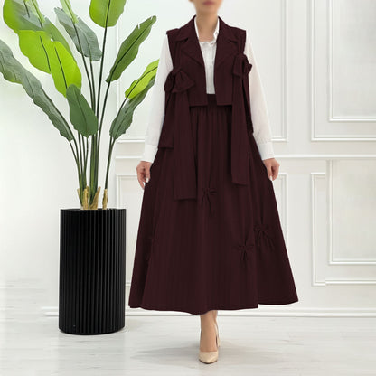 Ribbon Charm Layered 3-Piece Set