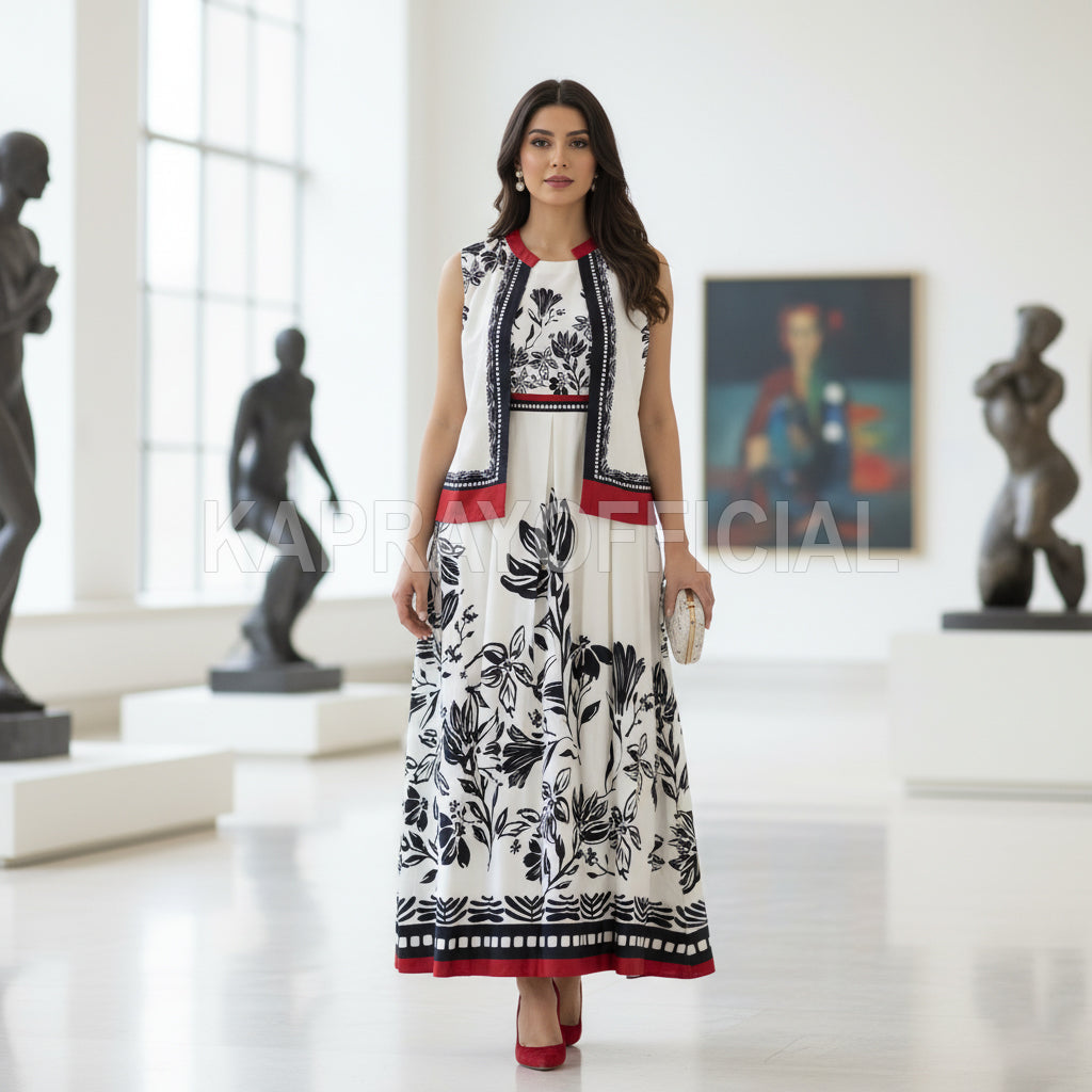 Lulu Print Koti Maxi Dress