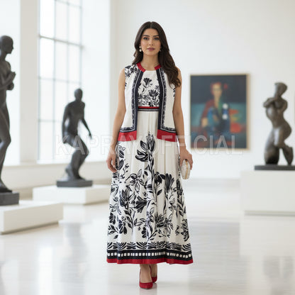 Lulu Print Koti Maxi Dress