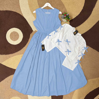 Tie Ribbon Elegant Maxi Dress