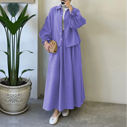 Muslin-Feel Georgette 2-Piece Outfit – Soft, Flowy & Chic