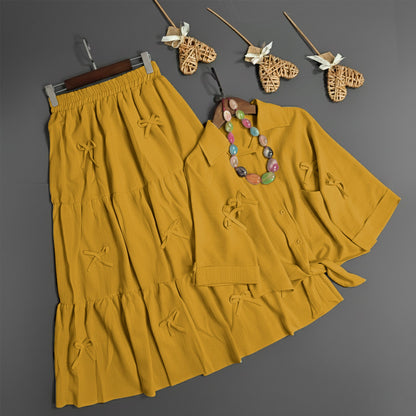 Luxe Bow Ribbon Charm 2-Piece Ensemble