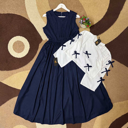 Tie Ribbon Elegant Maxi Dress