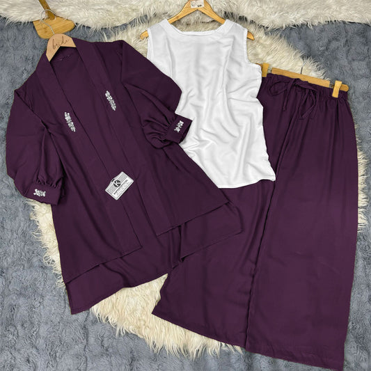 Elegant Shrug Flapper Set 3-Piece Suit