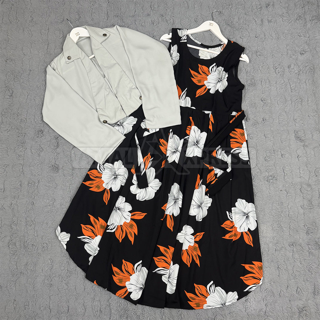 Imported Georgette Cote Maxi Dress K-1