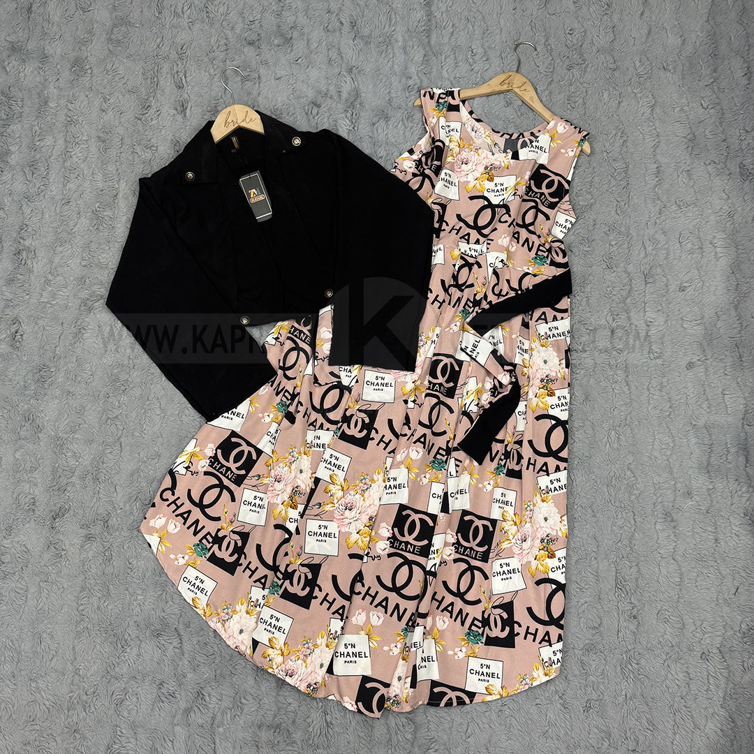 Imported Georgette Cote Maxi Dress