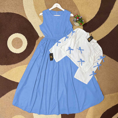 Tie Ribbon Elegant Maxi Dress