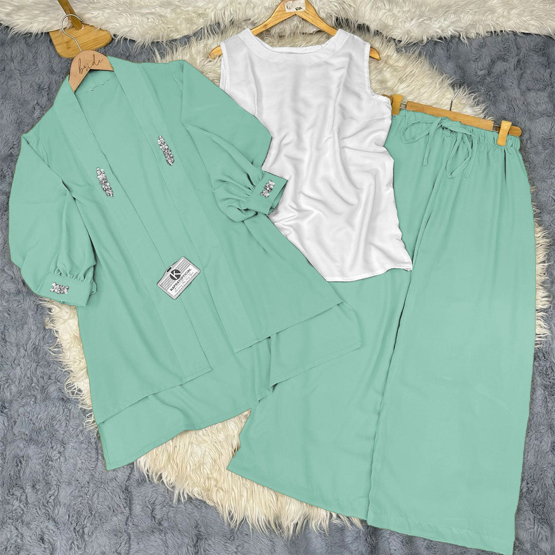 Elegant Shrug Flapper Set 3-Piece Suit