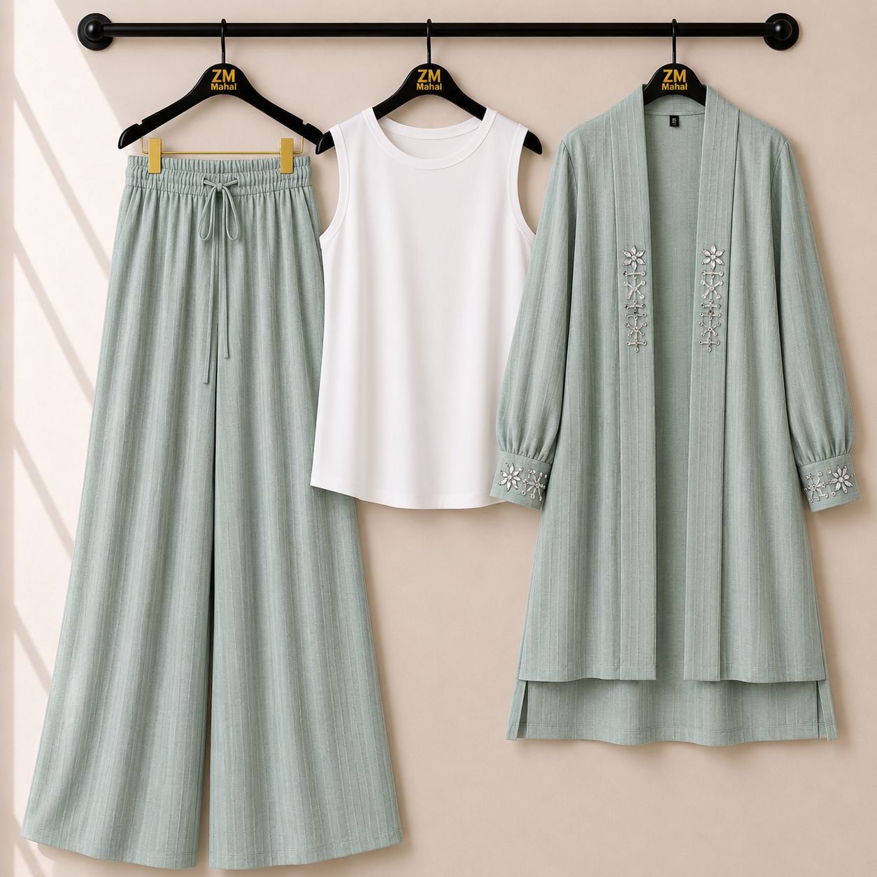 Haya Luxe Handwork Luxury 3Pc Co-ord
