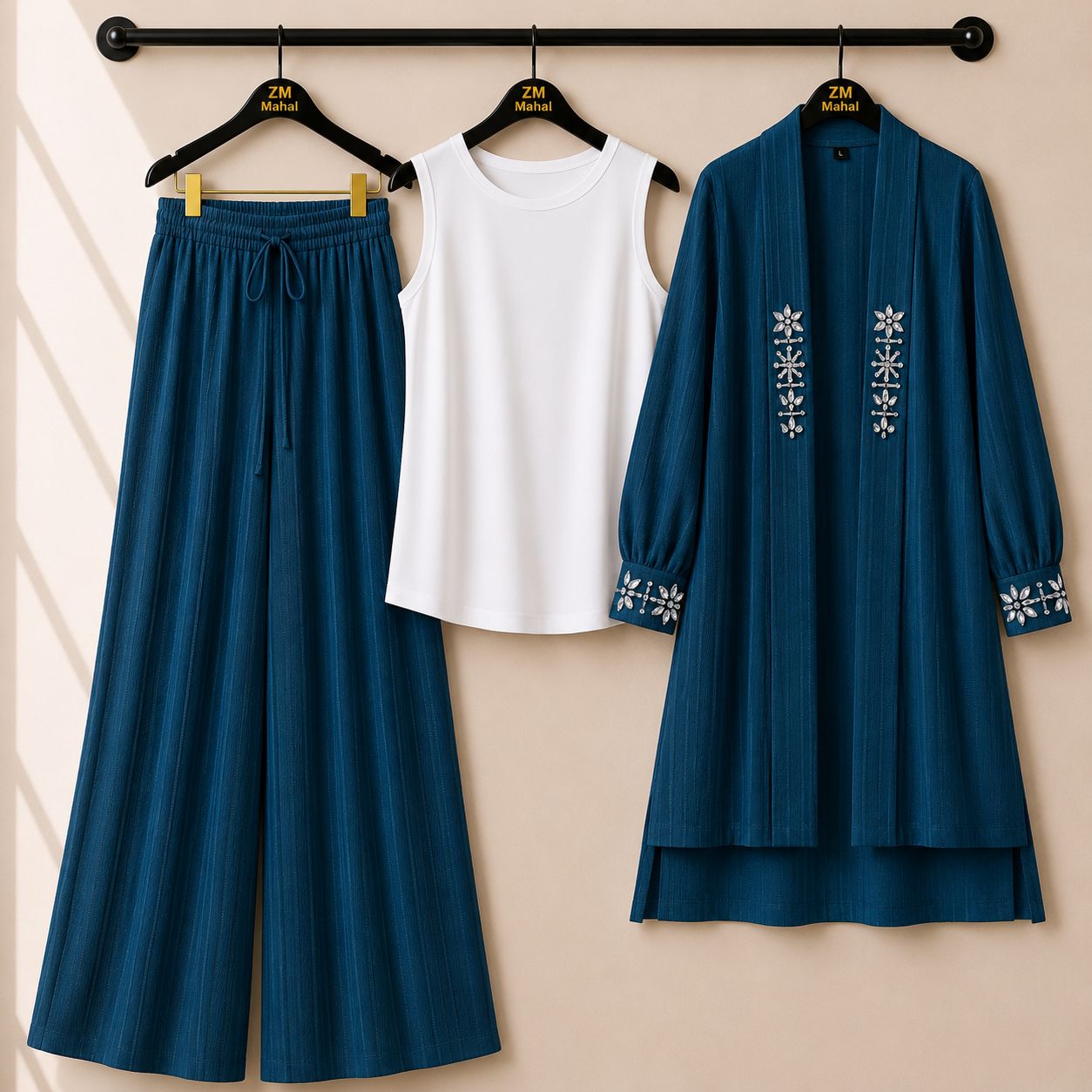 Haya Luxe Handwork Luxury 3Pc Co-ord