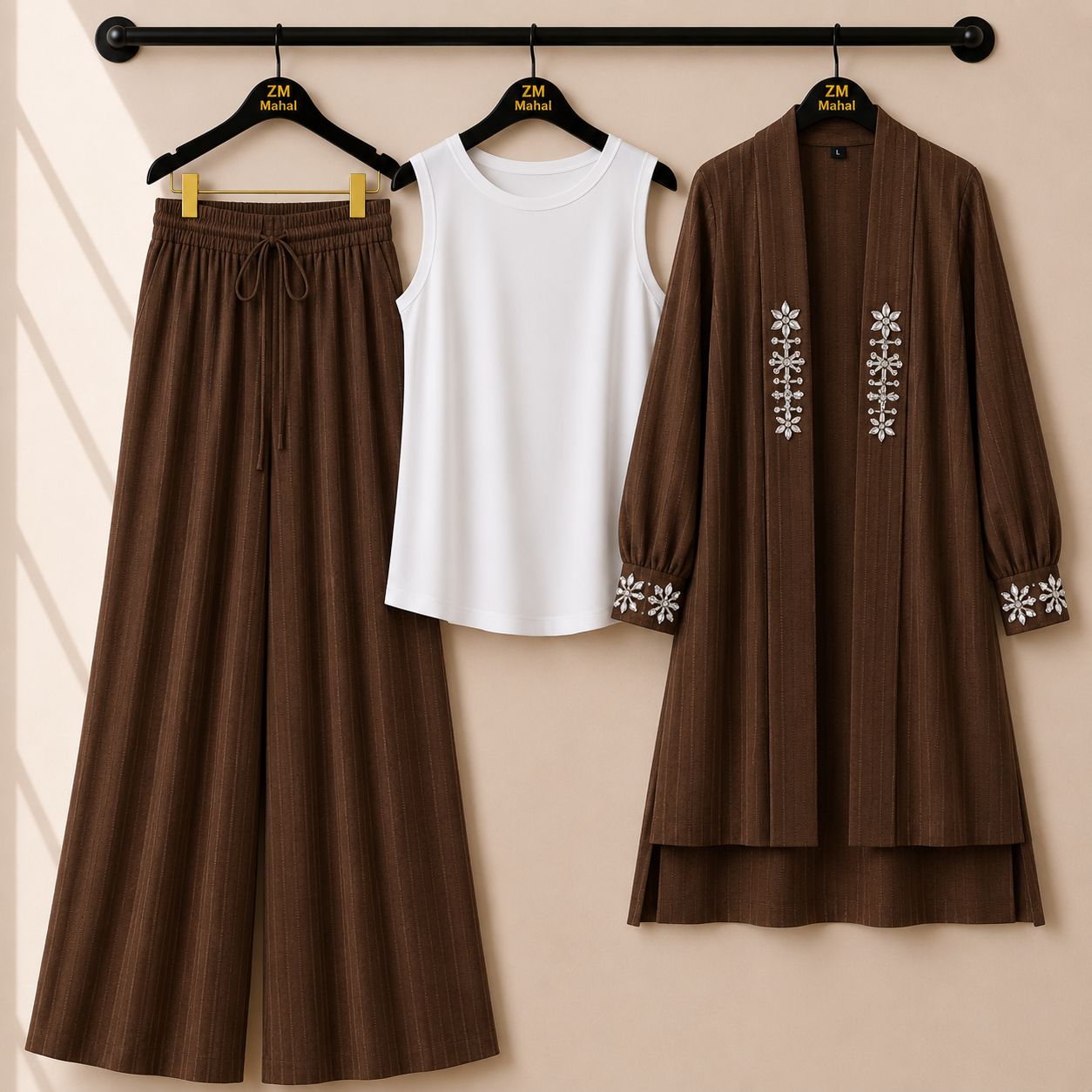 Haya Luxe Handwork Luxury 3Pc Co-ord