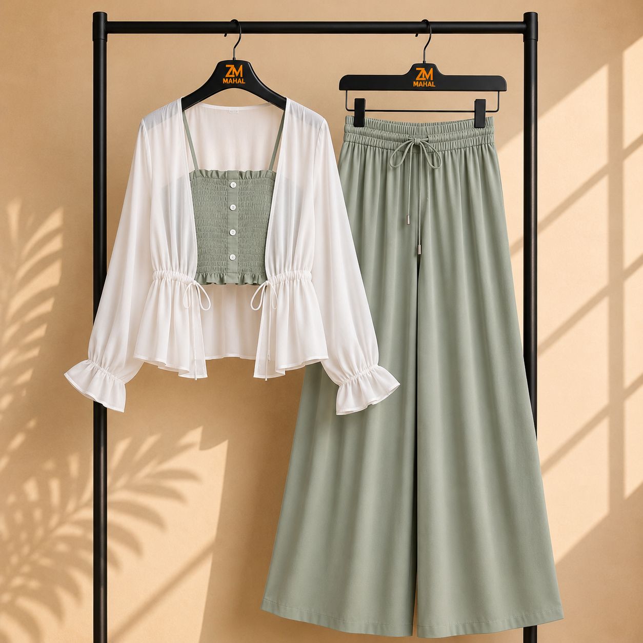 Zümra Sage Shrug 3-Piece