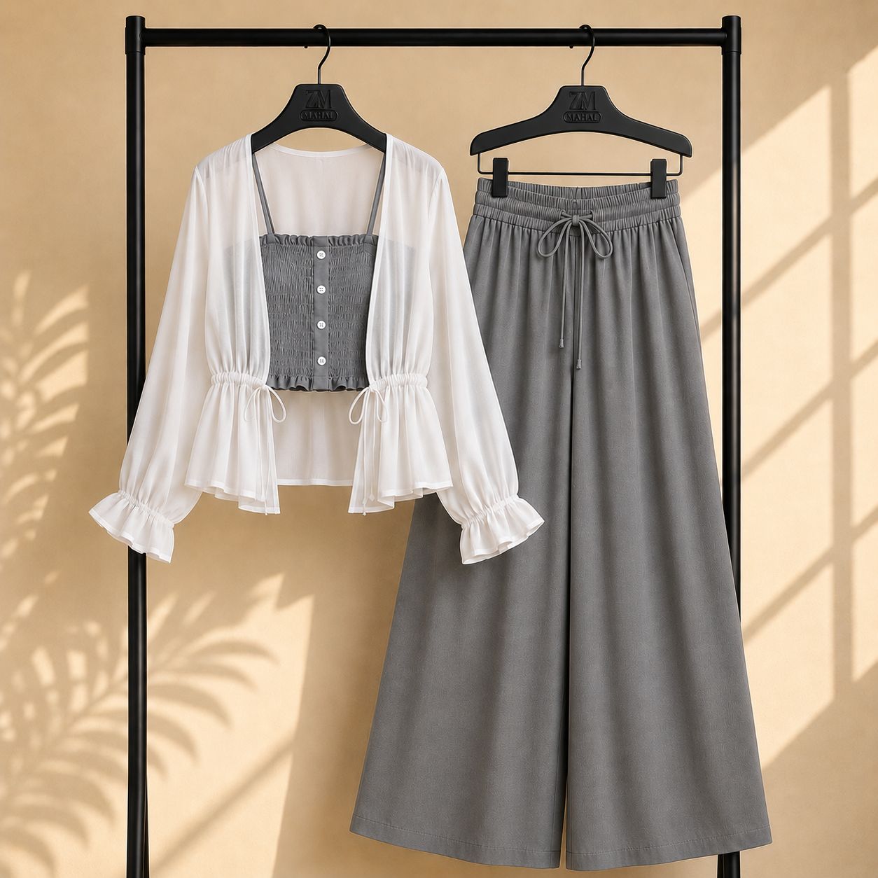 Zümra Sage Shrug 3-Piece