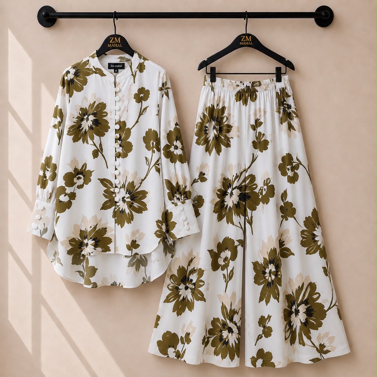 Floral Bloom Shirt & Palazzo Co-Ord Set