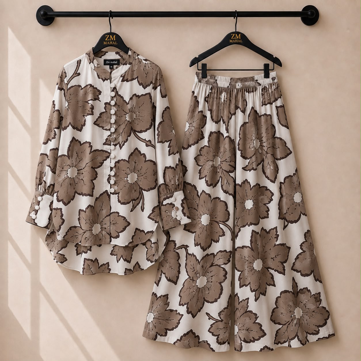 Floral Bloom Shirt & Palazzo Co-Ord Set