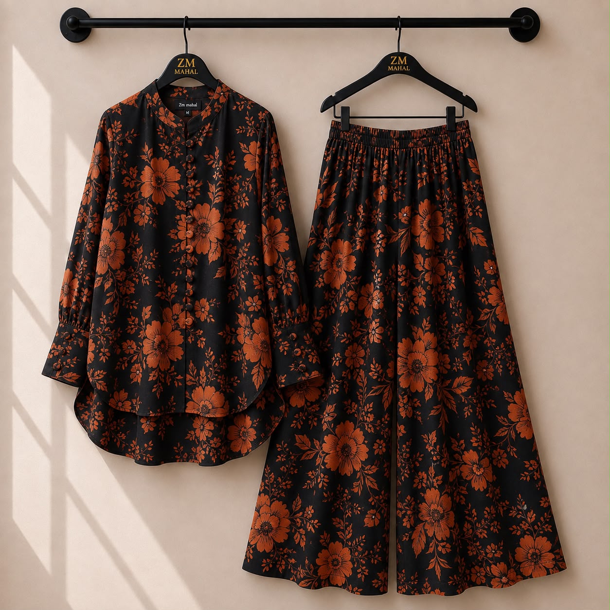 Floral Bloom Shirt & Palazzo Co-Ord Set