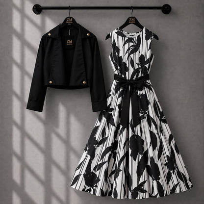 Luxe Bloom Jacket Maxi Set