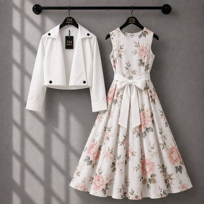 Luxe Bloom Jacket Maxi Set