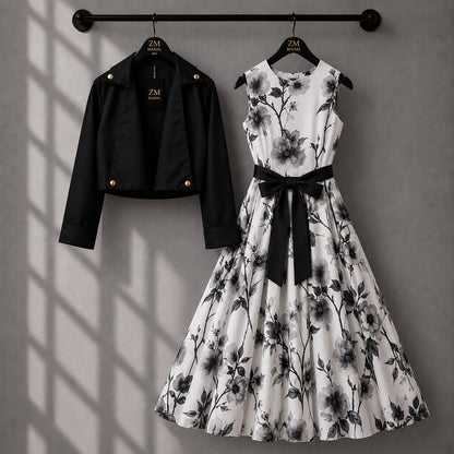 Luxe Bloom Jacket Maxi Set
