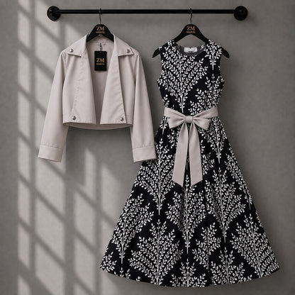 Luxe Bloom Jacket Maxi Set