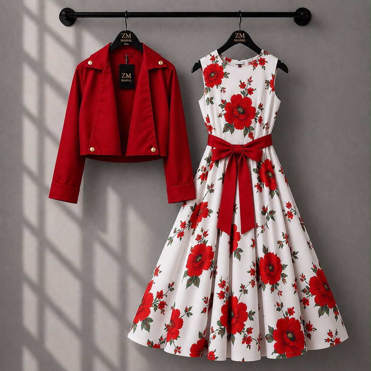 Luxe Bloom Jacket Maxi Set