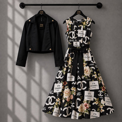 Luxe Bloom Jacket Maxi Set