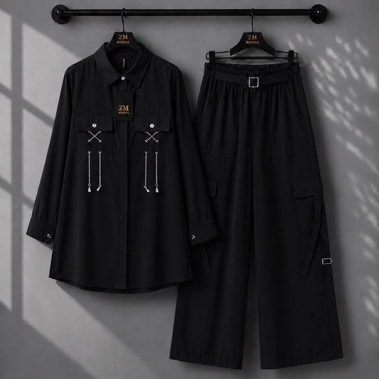 Rivaa Cargo 2-Piece Set – Black