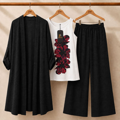Premium Floral Versatile Three-Piece ZM-008